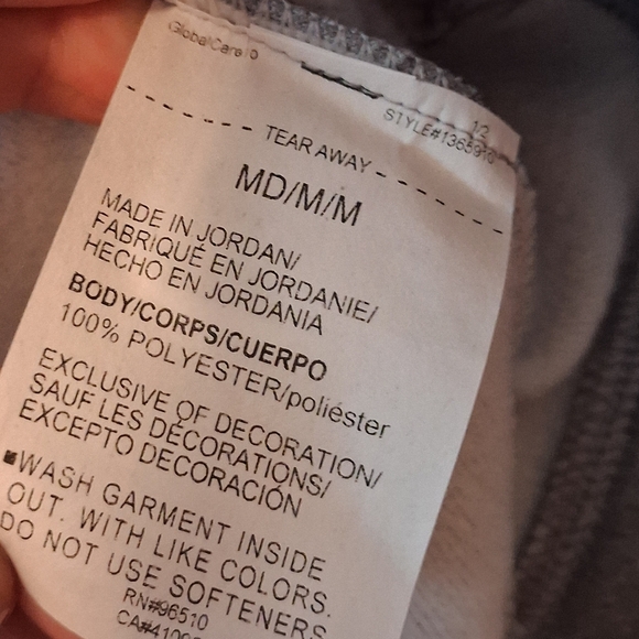 NEW! Under Armour Women's Fleece Big Logo Gradient Gray Flock Hoodie M $55 NWT - Picture 7 of 8